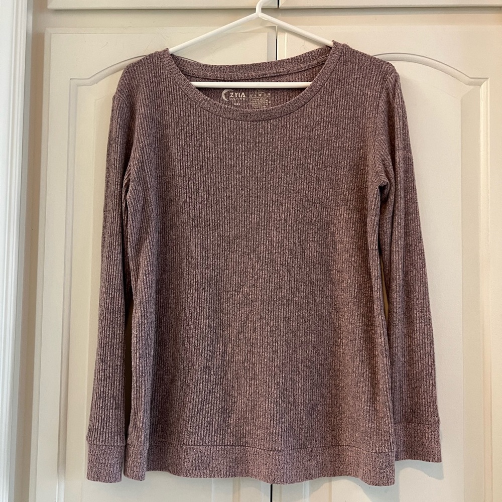ZYIA Women's Ribbed Boyfriend Sweater XXS